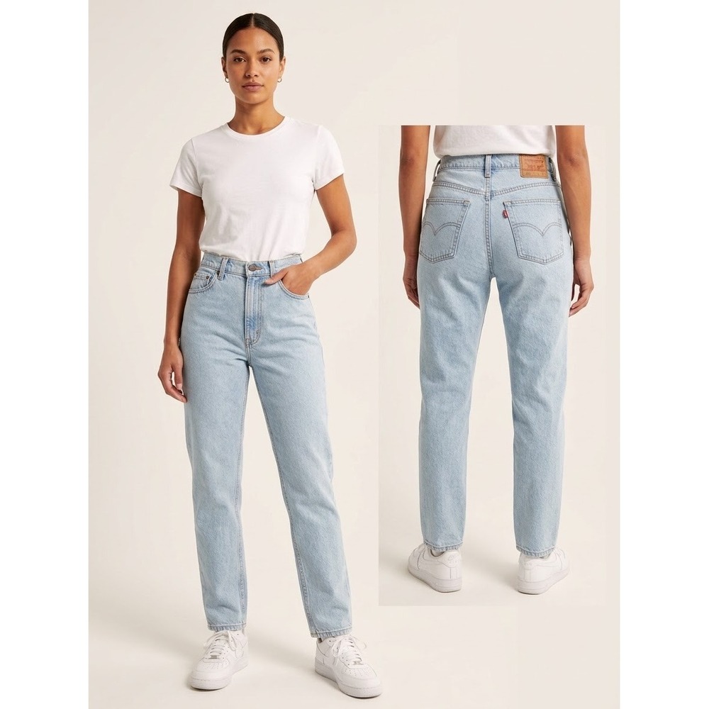 VTG 90s Levi's 551 Relaxed Fit Tapered Leg Jeans Light Wash High Rise 10 Short